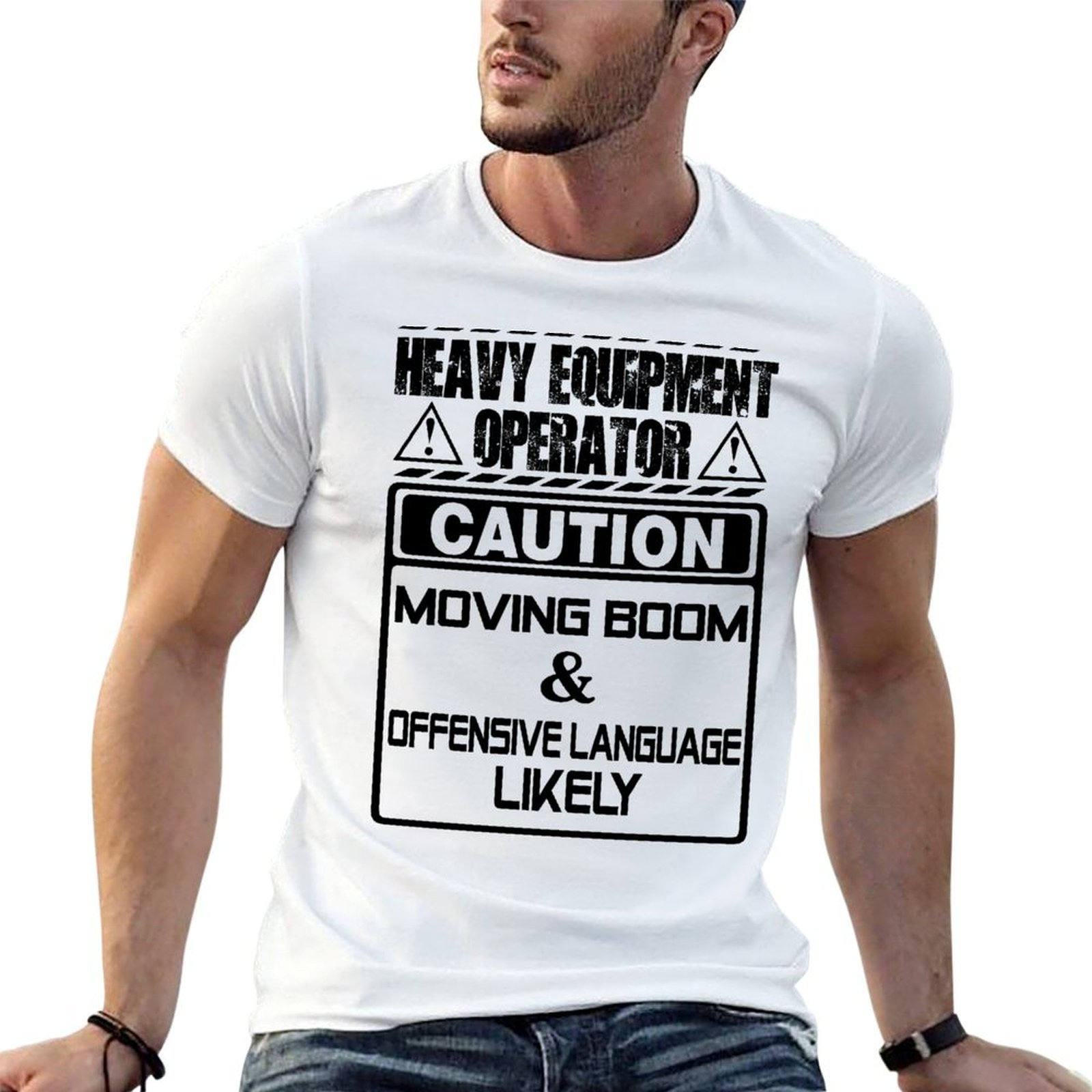 Heavy Equipment Operator Shirts - เสื้อยืดลายกราฟิกเวกเตอร์สำหรับผู้ปฏิบัติงานด้านอุปกรณ์หนัก เสื้อยืดลำลองแขนสั้นแบบใช้งานได้จริง