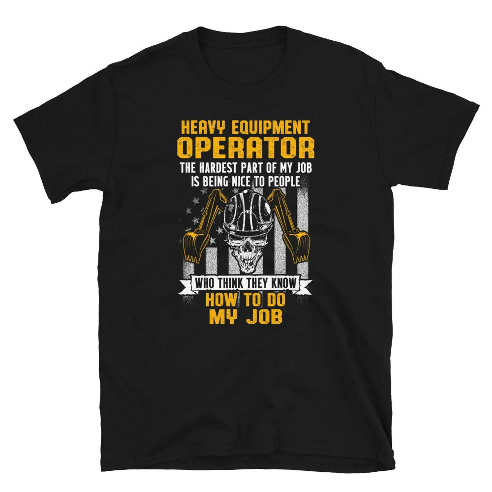 Heavy Equipment Operator Shirts - วิธีการทำงานของฉัน ฉันเป็นผู้ควบคุมเครื่องจักรหนัก เสื้อยืดวินเทจแบบซักแล้วสำหรับผู้ชายและผู้หญิง เหมาะสำหรับสวมใส่ในชีวิตประจำวัน นุ่มสบาย ใช้งานได้หลากหลาย