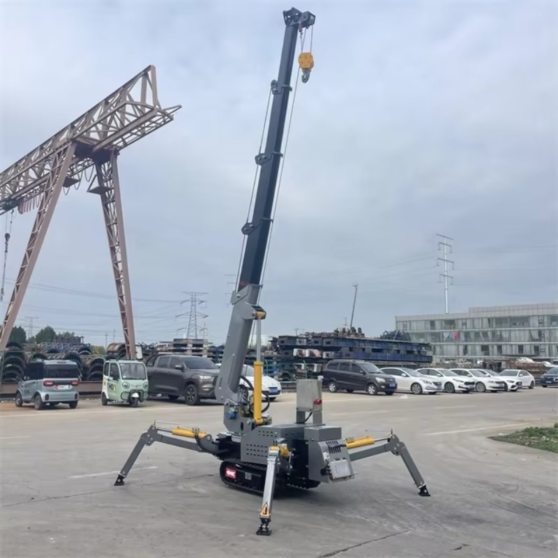 Heavy Equipment Lift - รถเครนขนาดเล็กแบบพับได้ ควบคุมด้วยระบบไฮดรอลิกและไฟฟ้า พร้อมรีโมทคอนโทรล สำหรับงานยกของหนัก