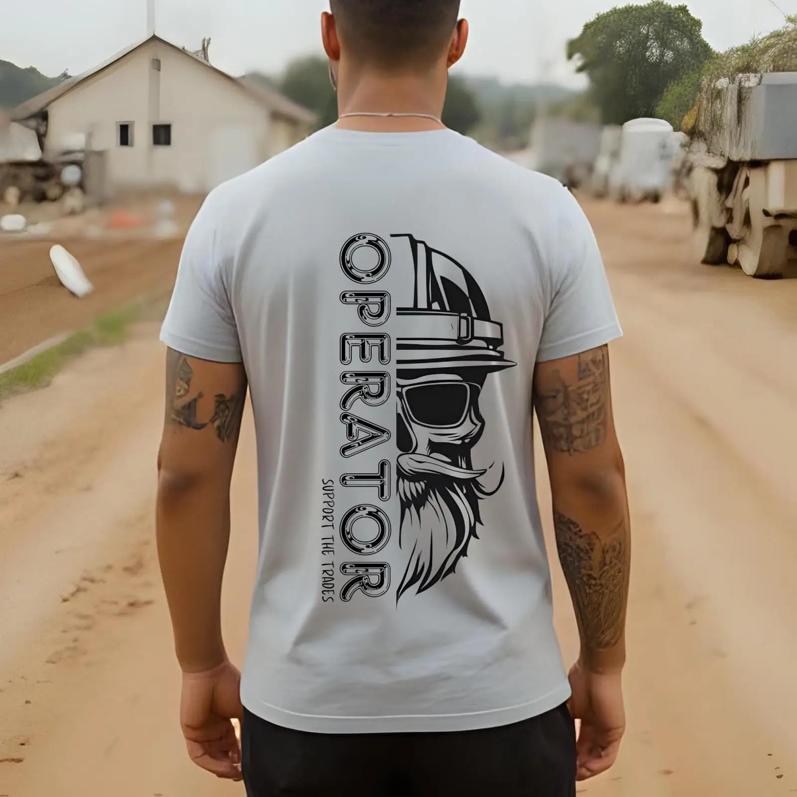 Heavy Equipment Operator Shirts - เสื้อยืดคนขับเครื่องจักร เครื่องจักรกลหนัก คนงานก่อสร้าง ตลก บลูคอลลาร์ แด๊ด