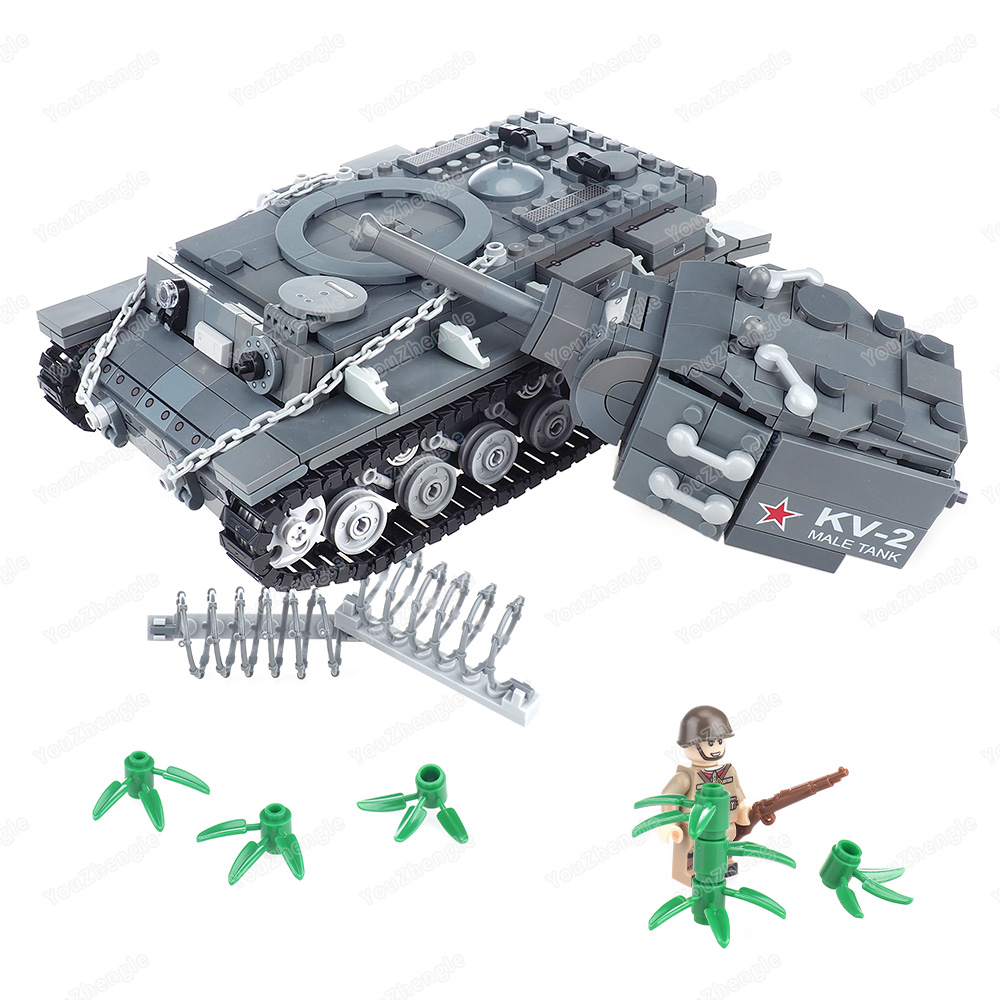 WW2 KV-2 Heavy tank Building B - Heavy Equipment Armor บทวิจารณ์และราคา