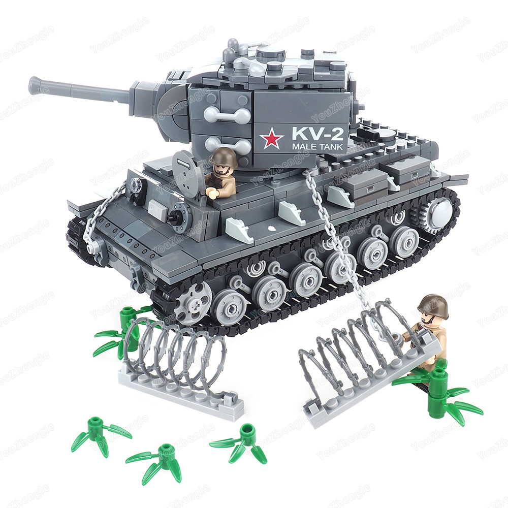 WW2 KV-2 Heavy tank Building B - Heavy Equipment Armor บทวิจารณ์และราคา