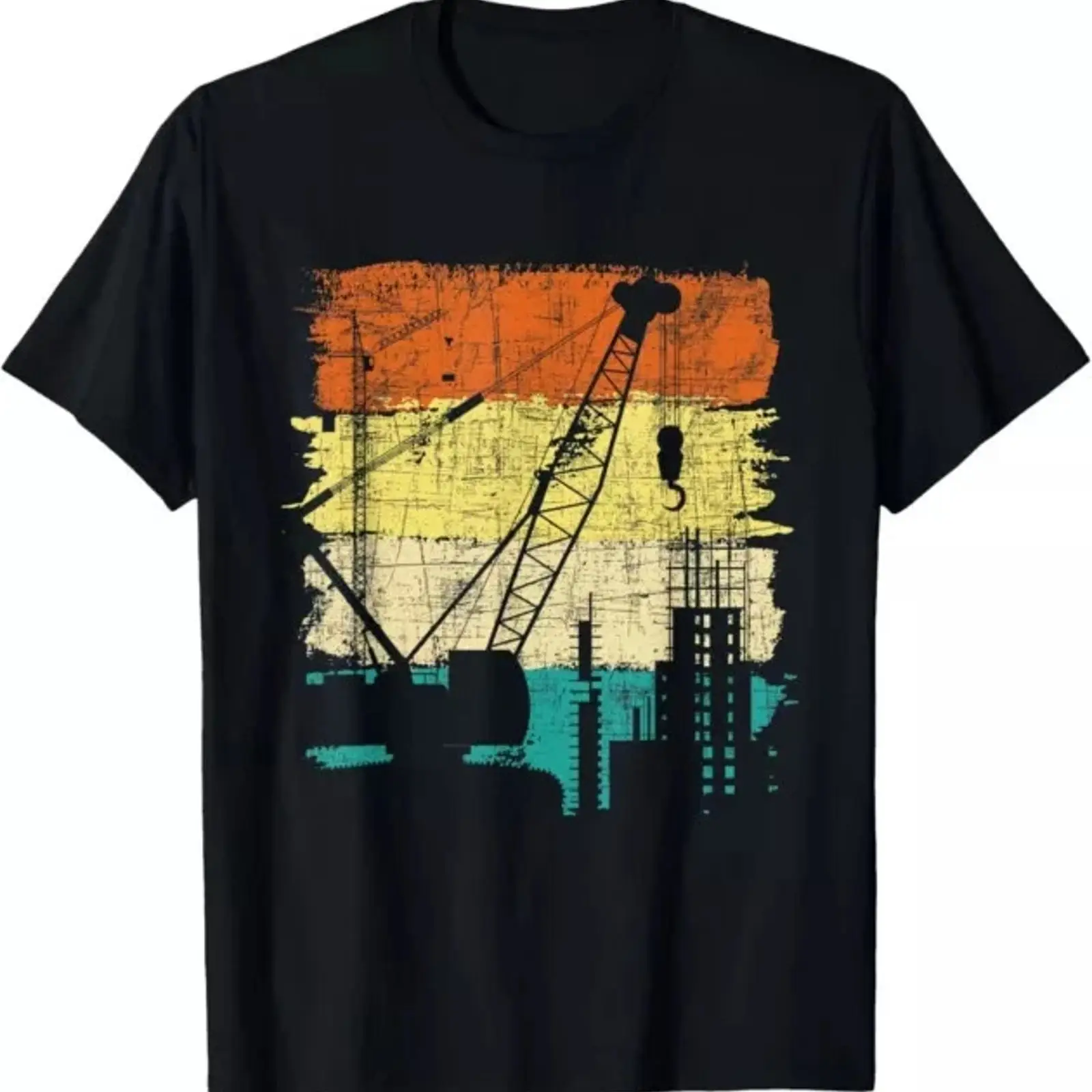 เสื้อยืดคนขับเครน Retro Tower  - Heavy Equipment Operator Shirts บทวิจารณ์และราคา