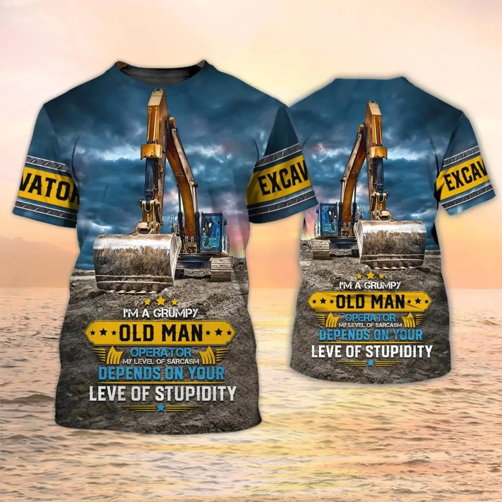 เสื้อยืดลายรถขุด เครื่องจักรกล - Heavy Equipment Operator Shirts บทวิจารณ์และราคา