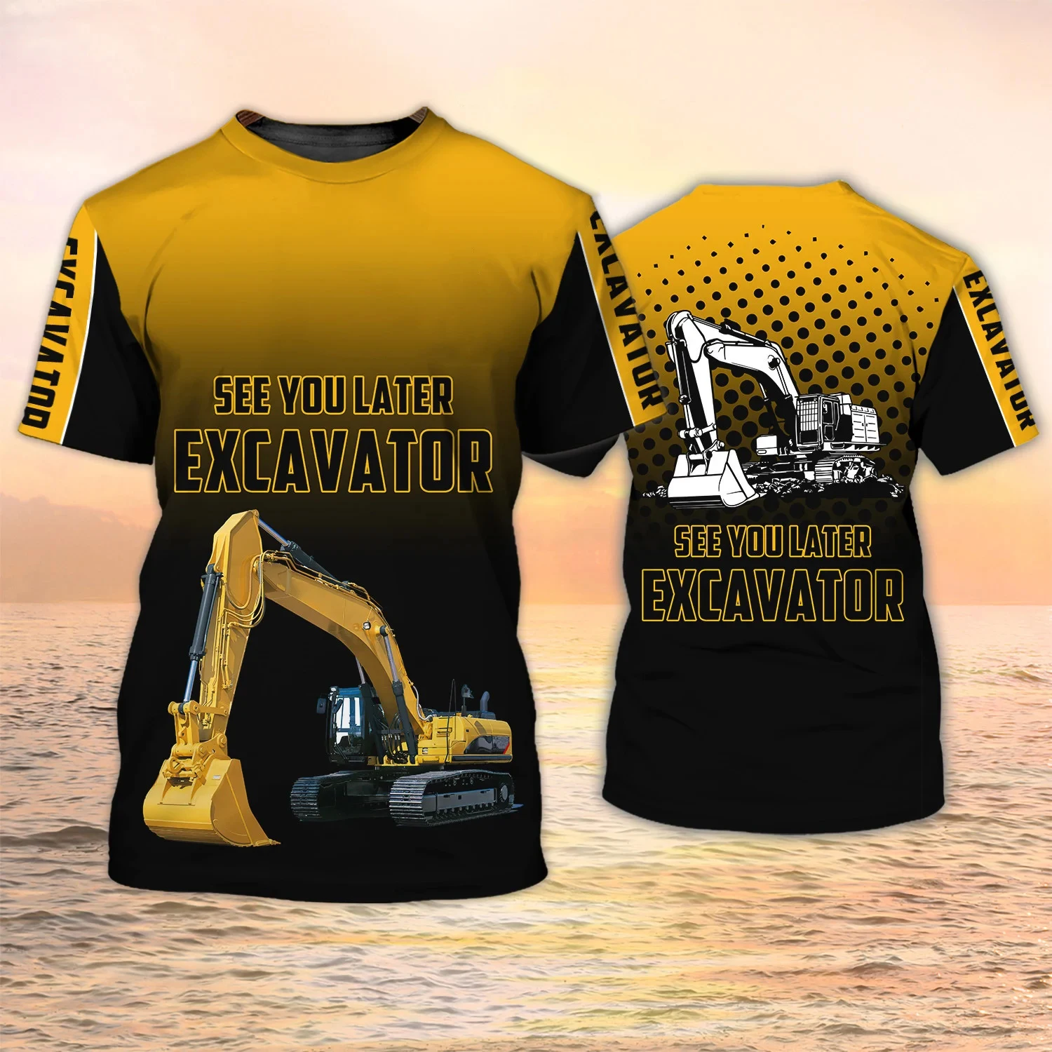เสื้อยืดลายรถขุด เครื่องจักรกล - Heavy Equipment Operator Shirts บทวิจารณ์และราคา